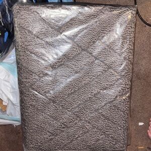 Gray Textured Blanket